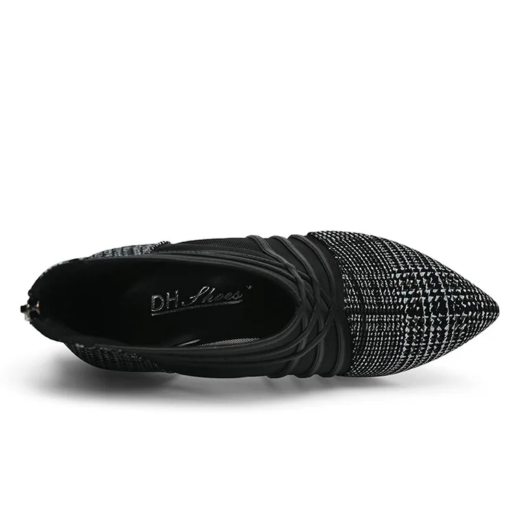 Новинка весна осень 2019 европейские и американские ботинки на высоком каблуке