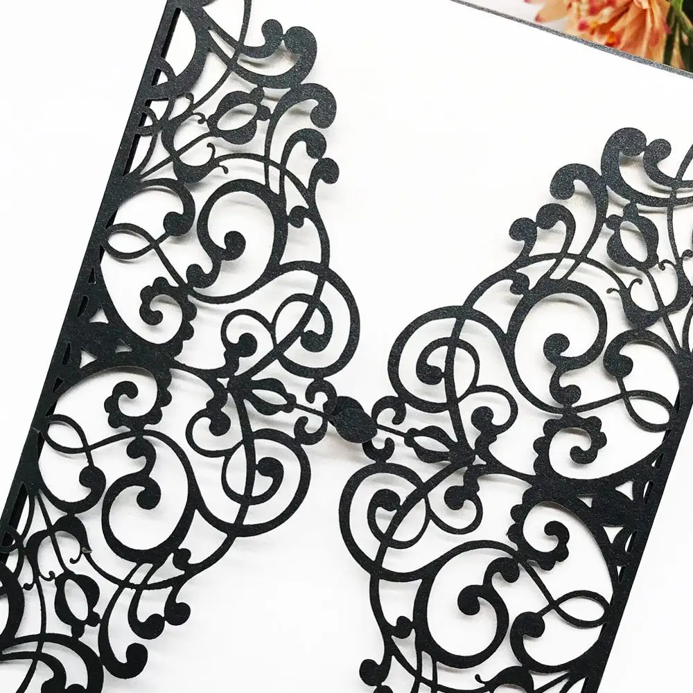 

45pcs Laser Cut Lace Design Wedding Invitations Birthday Party Invite Card Greeting Cards