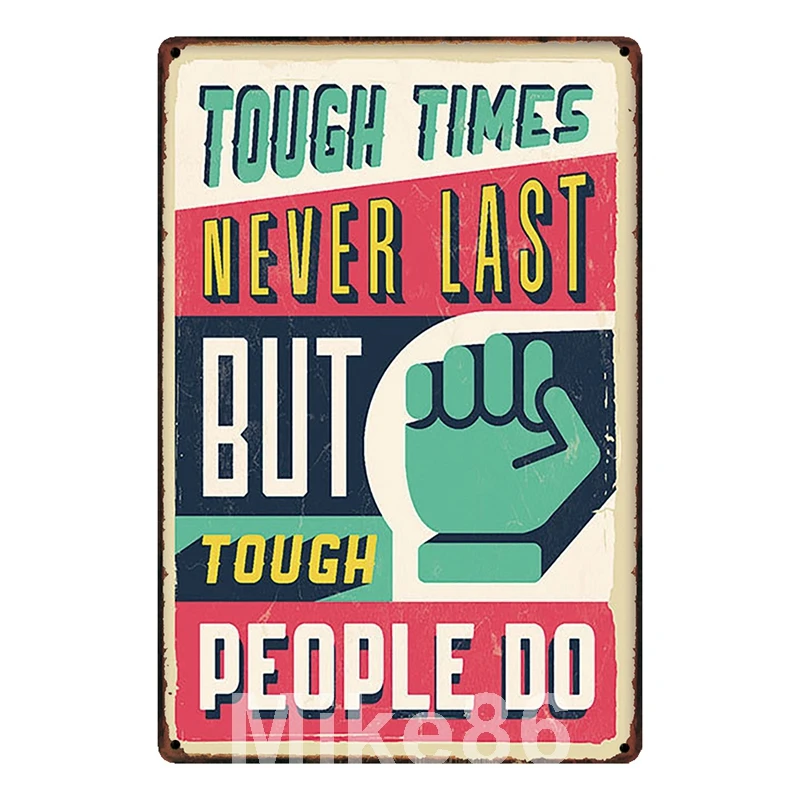 [Mike86] TOUCH TIMES NEVER LAST Metal SIGN Decoration SHOP HOTEL вдохновляющий плакат настенная доска роспись