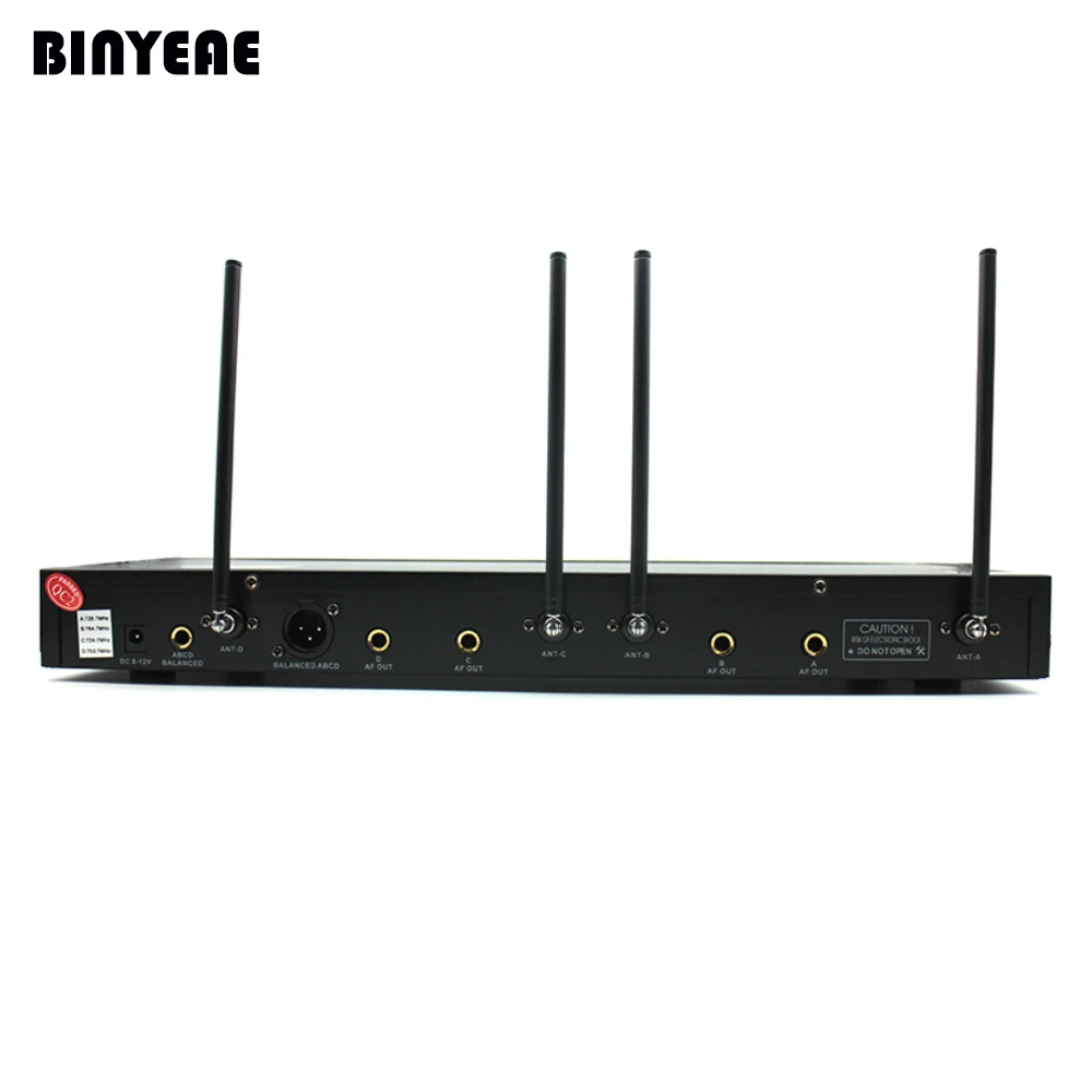 Baineae TY-008H профессиональная четырехканальная динамическая UHF Беспроводная