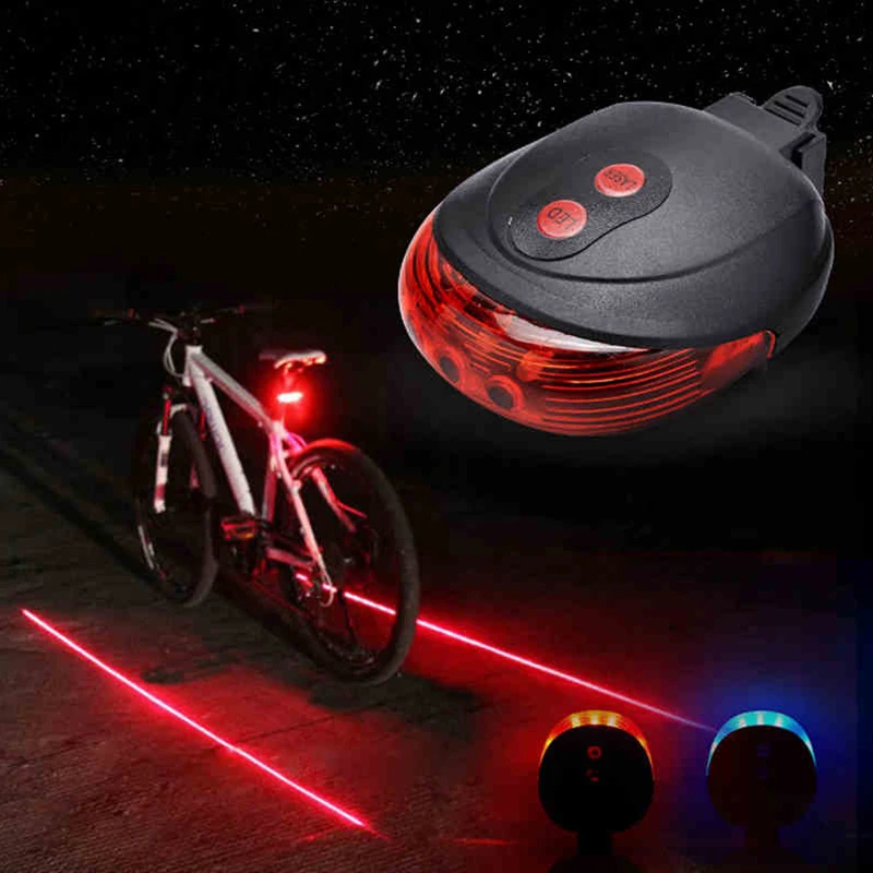 2 лазера 3 режима задние фонари для велосипеда велосипедные s водонепроницаемые 5
