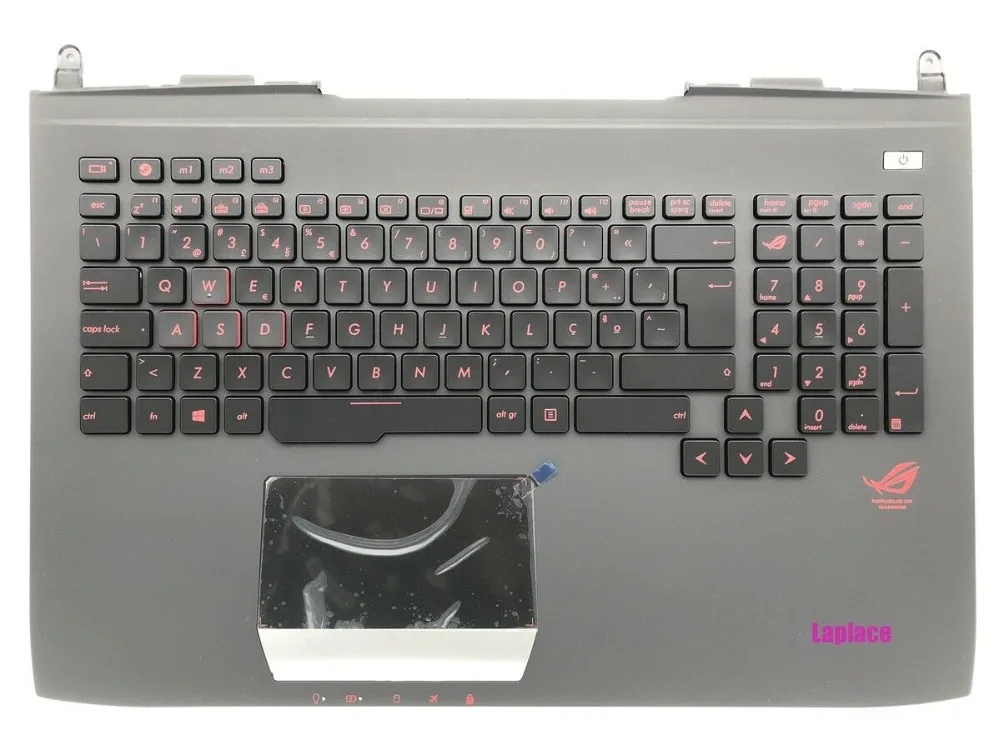 Португальская клавиатура с подсветкой для Asus G751J G751JL G751JM подставка рук верхний