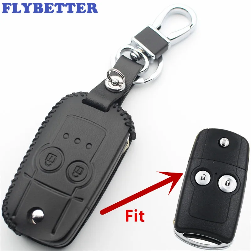Флип чехол FLYBETTER из натуральной кожи с 2 кнопками и дистанционным управлением для