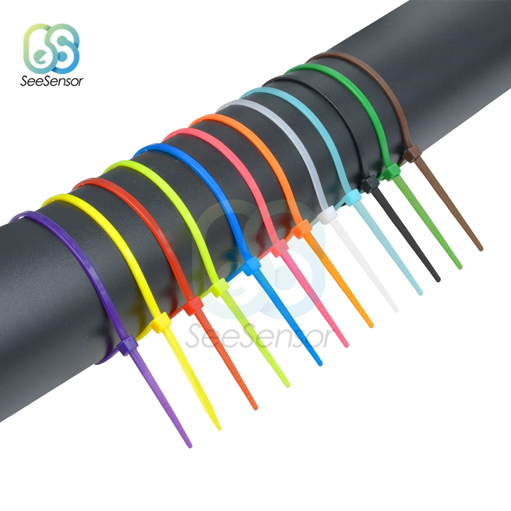 Самоблокирующиеся Нейлоновые кабельные стяжки набор пластиковых стяжек 300*2 5 200*2