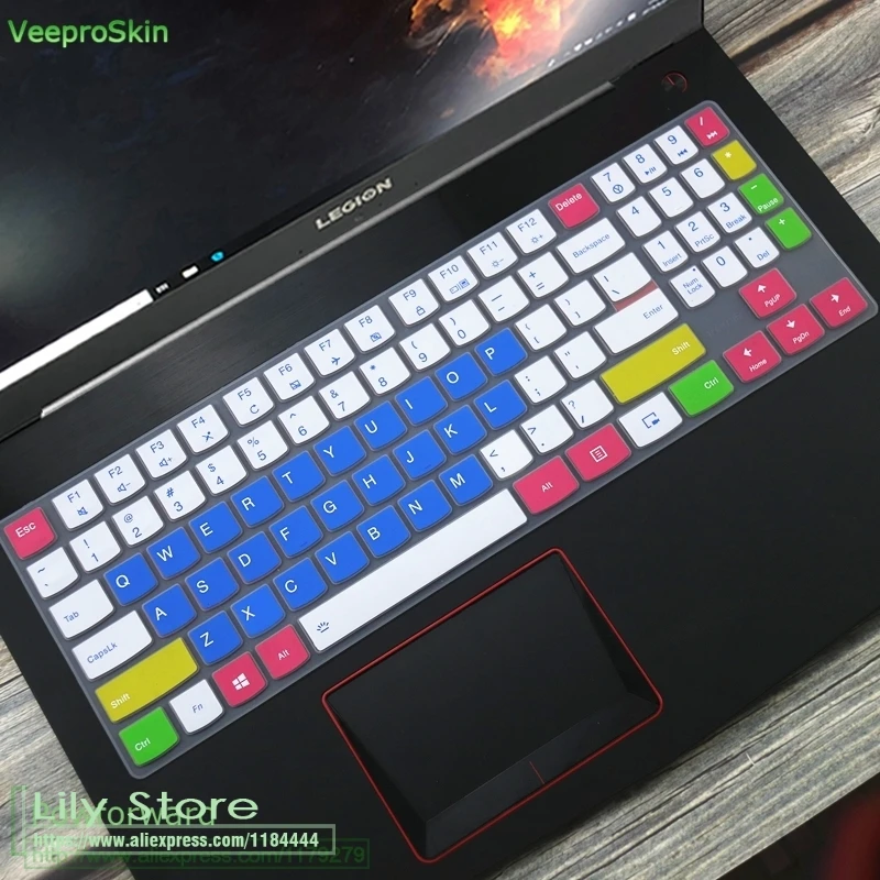 Силиконовая клавиатура защитная оболочка покрытие для lenovo Легион Y720 Y540 Y530 Y520 R720 Y7000 15,6 ''/Y730 Y740 17,3''
