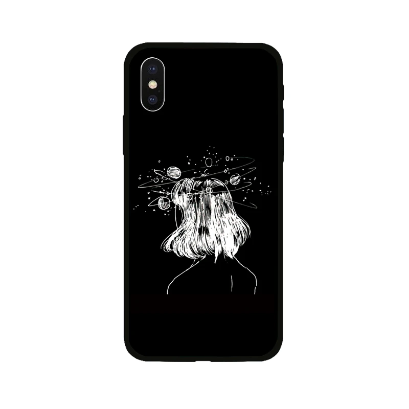 Черный ТПУ мягкий чехол для iPhone 5 5S SE 6 6s Plus 7 8Plus X Xs Max XR телефона Coque чехол-накладка