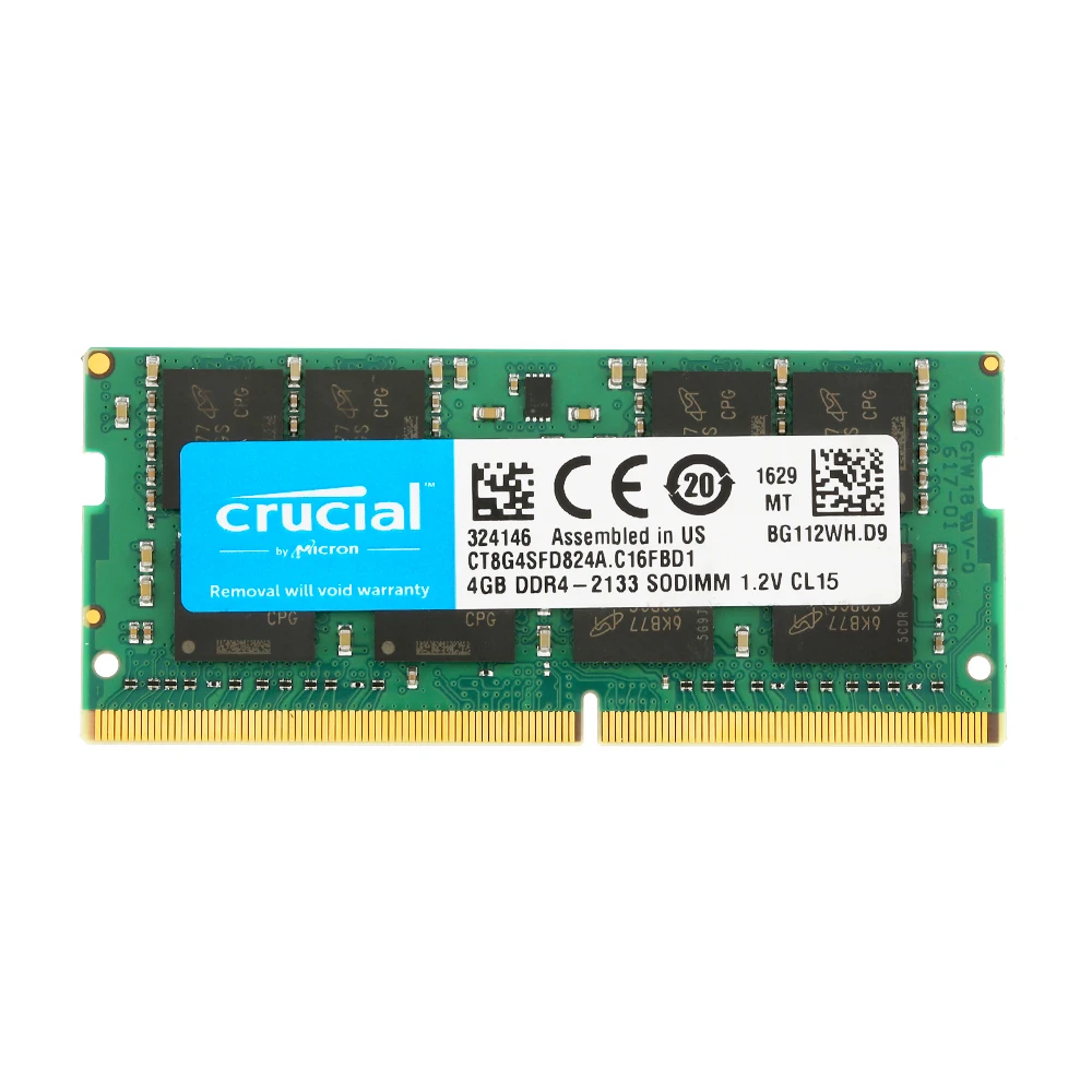 

Для Crucial 4G 8G 16G RAM Single DDR4 2133MT/s PC4-17000 260-Pin 1,2 V CL15 Memory для ноутбука