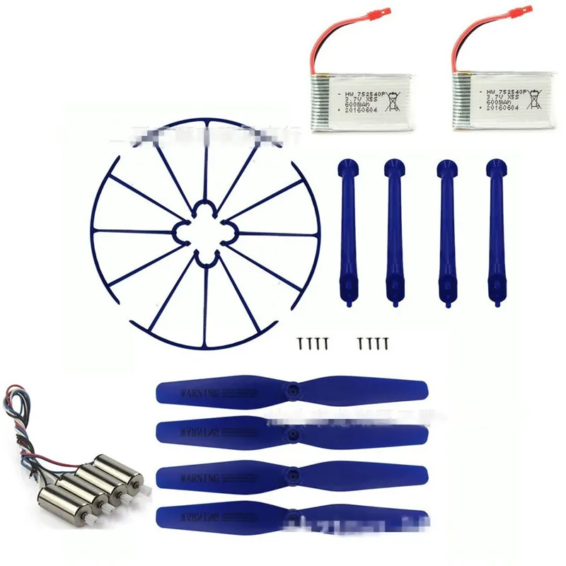Оригинал Сыма X5HW X5HC RC Quadcopter Комплект Запасных Частей Двигателя + 2 шт. 3.7 В 600 мАч