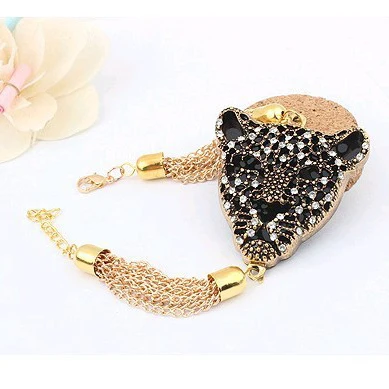 Женский золотистый браслет с леопардовым принтом в стиле ретро|bracelets for|gold bracelets for