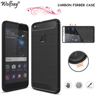 for phone cover huawei p10 lite case on huawe p10 lite carbon fiber silicone case for huawei nova youth cover was lx1lx1a lx2