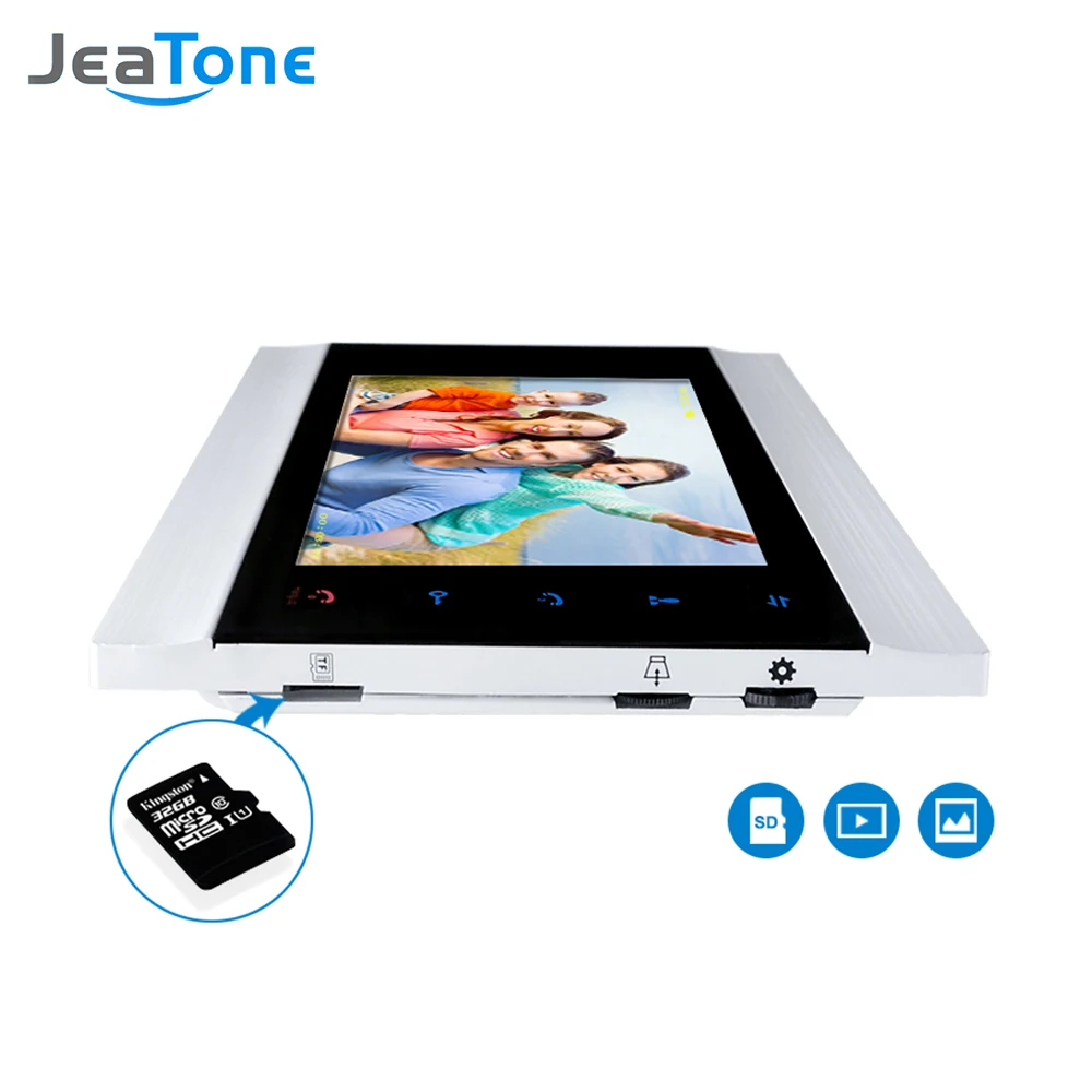 Jeatone 7 ''Видеомонитор Интерком Системы S на двери громкой связи Камера Главная