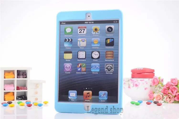 For ipad mini Chocolate Case Cute M&ampM Rainbow Bean Soft silicone back cover capa para fundas Free shipping | Компьютеры и офис