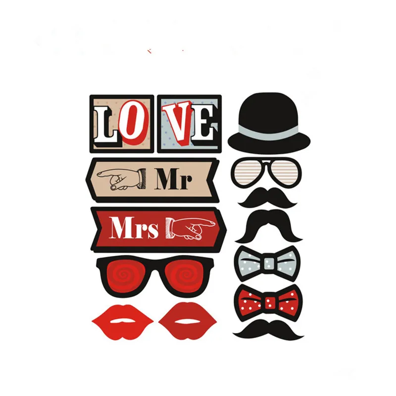 Любовь DIY фото стенд реквизит фотобудка для фотосессии на палочке фотография