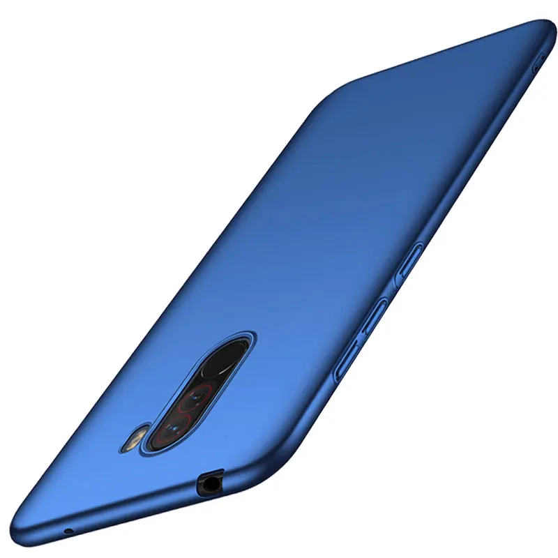 for Xiaomi Pocophone F1 case cover Poco Hard PC Cover Case global Full frosted Back 6.18'' |