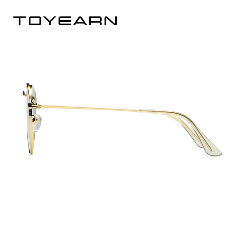 Круглые Солнцезащитные очки TOYEARN винтажные зеркальные солнцезащитные в стиле