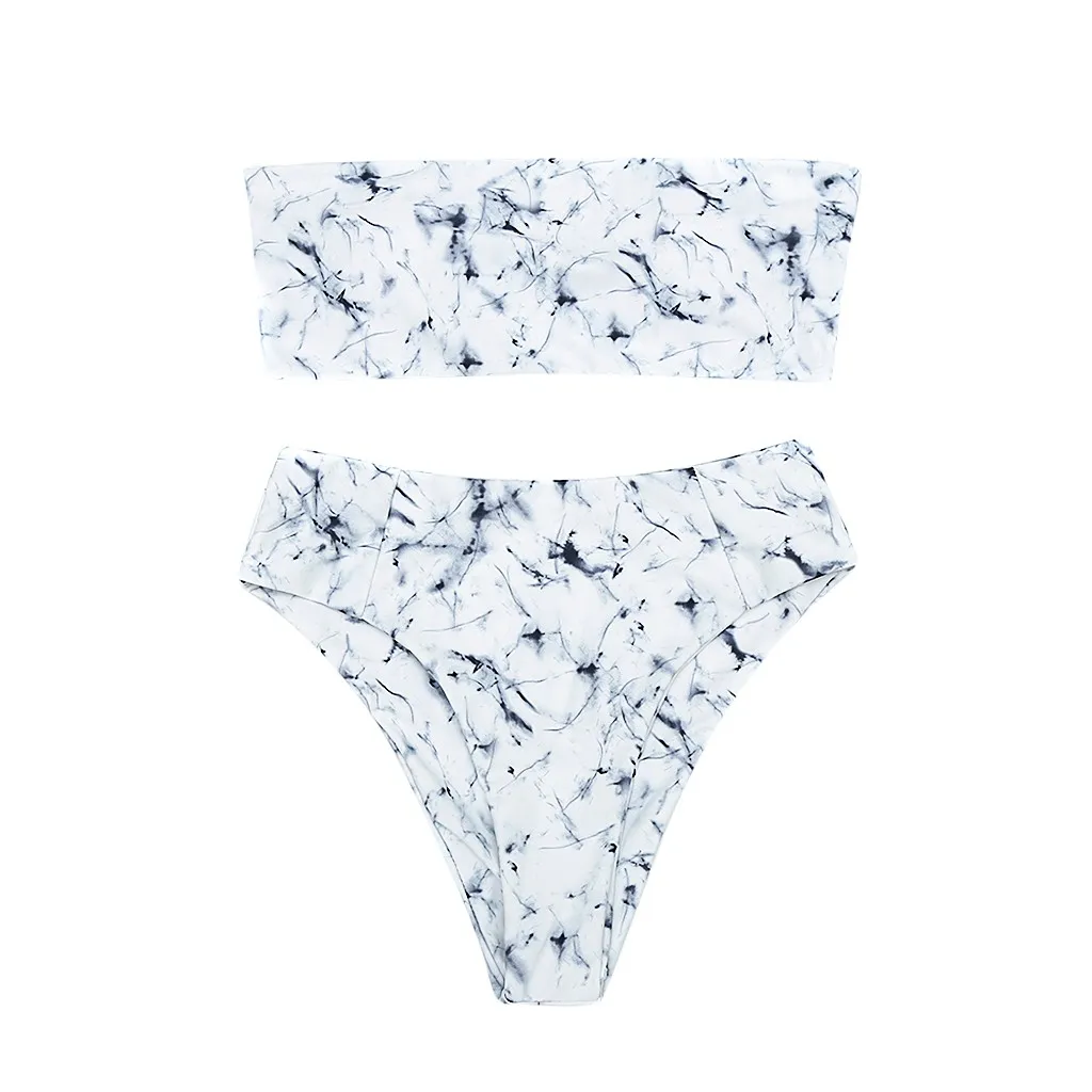 Wкупальный костюм для женщин с высокой талией бандажный женский купальник