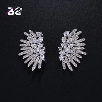be 8 brand design charm crystal stud earrings for women wedding party jewelry e380
