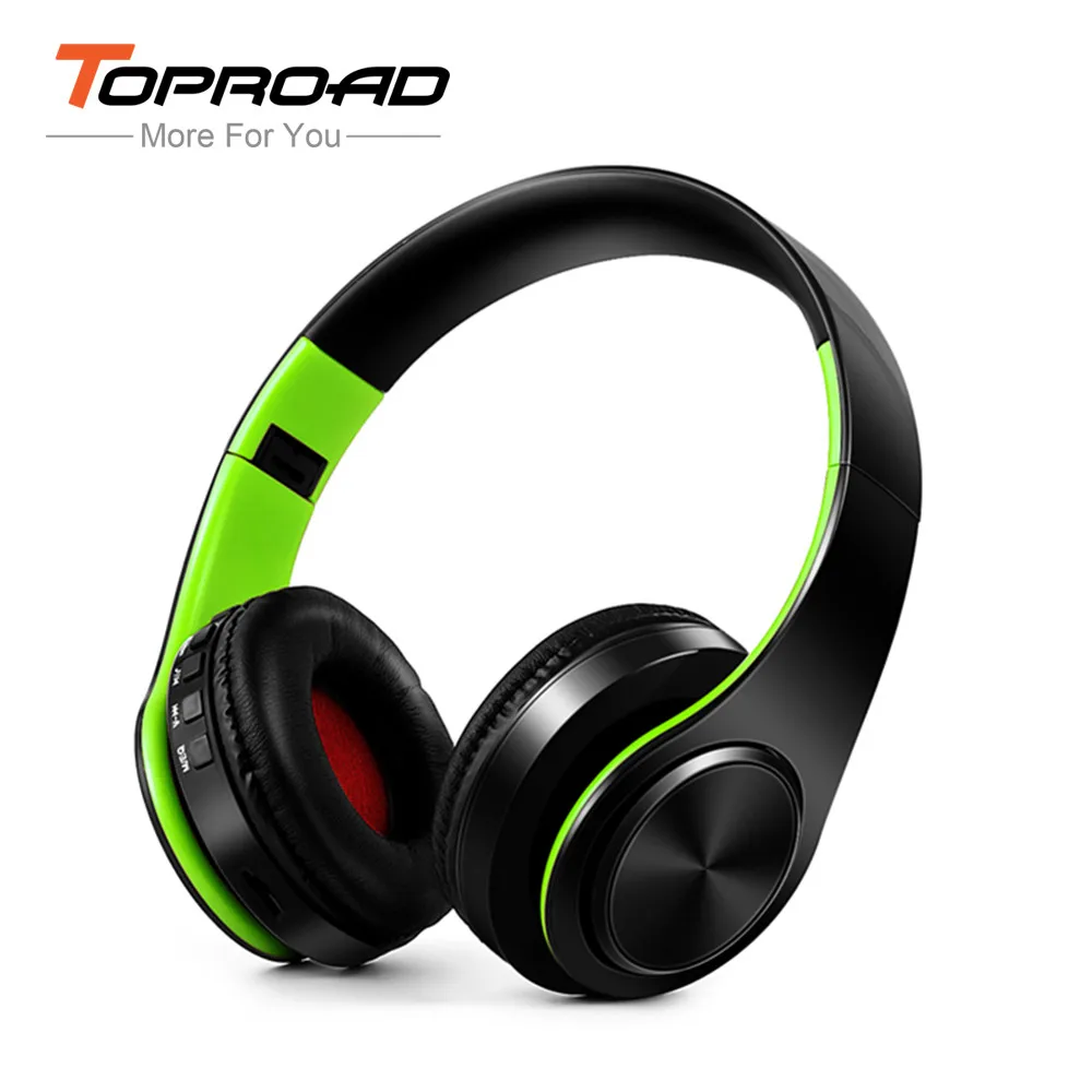 Bluetooth-наушники TOPROAD складные с микрофоном поддержка TF FM-радио | Электроника