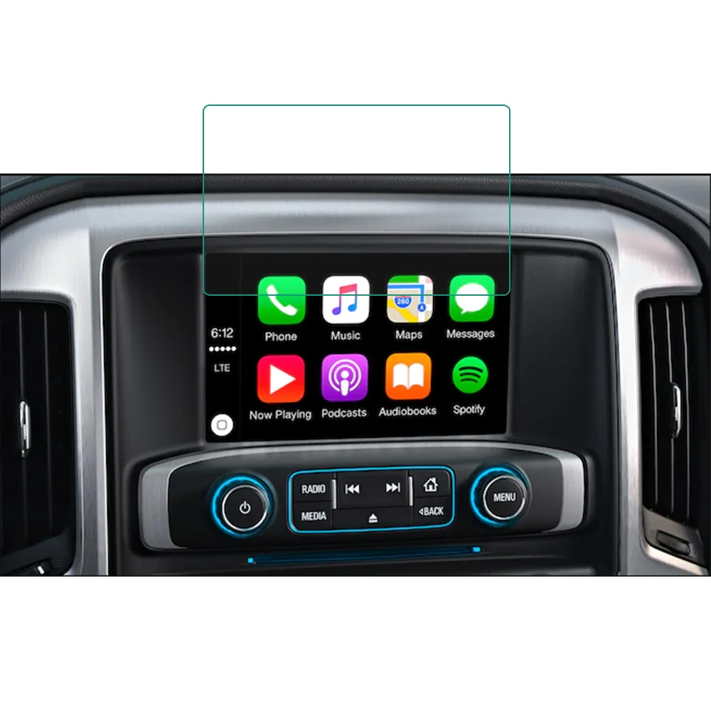 Car GPS Navigation Screen Protector for GMC Sierra 1500 2500HD 3500HD Denali 2014-2019 8&quot Tempered Glass Protective Film | Автомобили