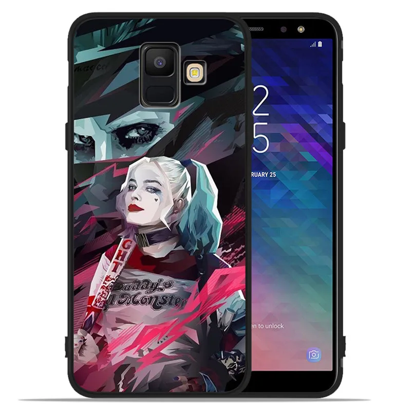 "," Харли Квинн "," Джокер "класса люкс для samsung Galaxy A9 A8 A7 A6 A5 A3 J3 J4 J5 J6 J8 плюс чехол для телефона чехол Coque чехол-футляр