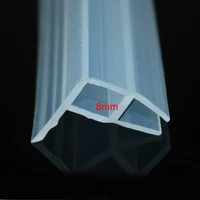 shower glass door silicone rubber sealing strip weather stripping for 8mm glass