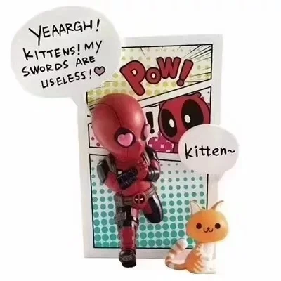 Фигурки Marvel Deadpool популярные игрушки мини яйцо серии Attack MEA 003/MEA 006 ПВХ экшн фигурки