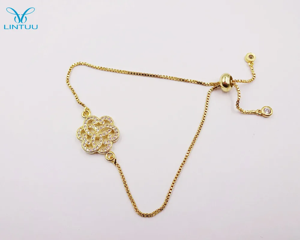 High Quality Tiny Cubic Zirconia Crystal Pave Tube evil hand infinity flower lip leaf Bracelets women with Adjustable Slide Lock | Украшения