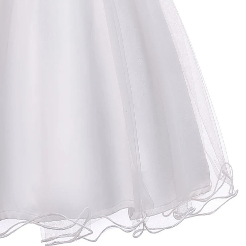 Girls bow dress princess performance fluffy sleeveless mesh hosted catwalk costume girls summer wear | Детская одежда и обувь