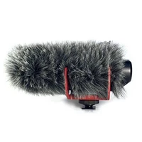 profession microphone furry wind cover windscreen muff for rode videomic go microphone recording shotgun recorder hn 17