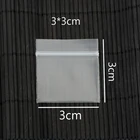 Пластиковые пакеты 3x3 см, застежка-молния для ювелирных изделий, застежка-молния, повторно закрывающийся полимерный Фотофон, 1000 шт., оптовая продажа