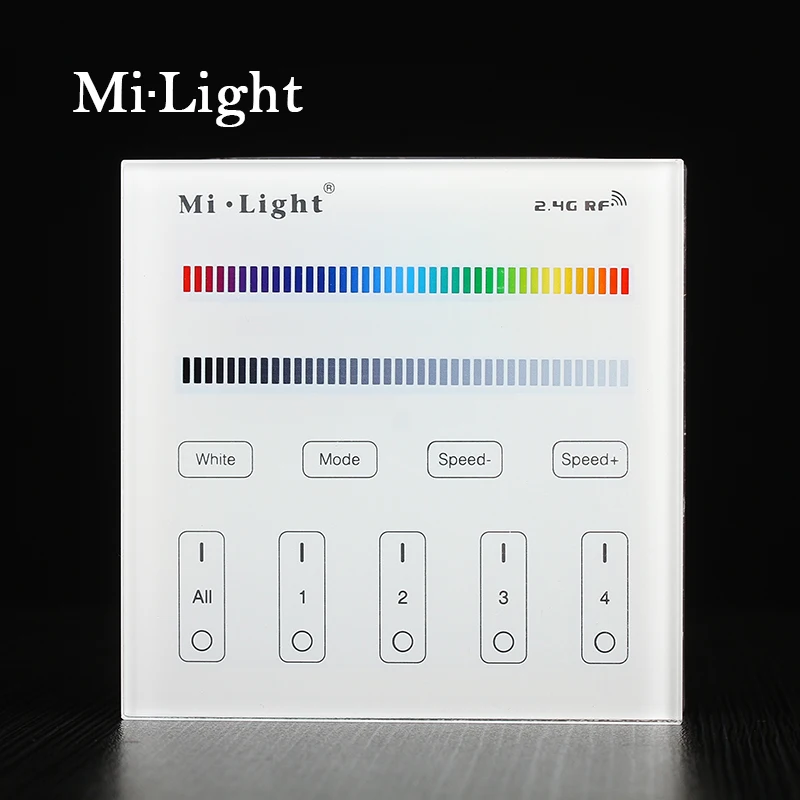 

Milight B3 4-зонный RGB/RGBW и регулировка яркости умный пульт дистанционного управления для светодиодной ленты лампы или лампы