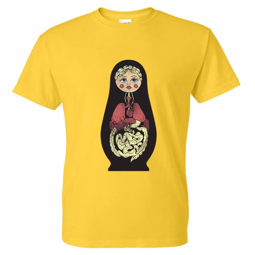 Free Shipping 2017 New Style Russian doll cotton O-neck T shirts Fashion Summer Fitness Brand | Мужская одежда