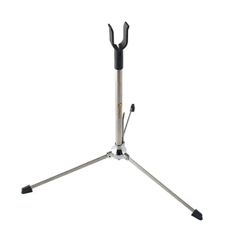 

Archery Recurve Bow Stand Removable Bow Stand Bracket Free Disassembly Alloy For Hunting Outdoor Sports