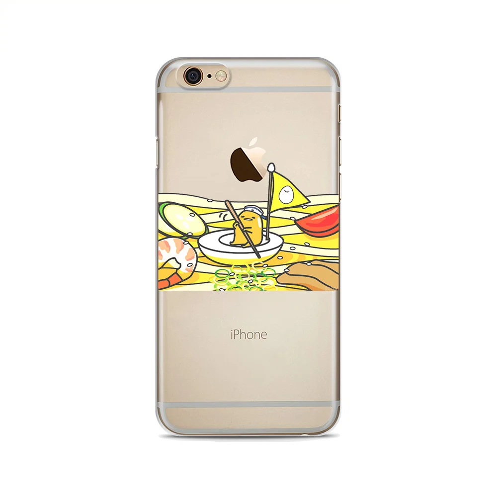 Милые Gudetama мультфильм яйцо Мягкий силиконовый чехол для телефона iphone X XS Max XR 8