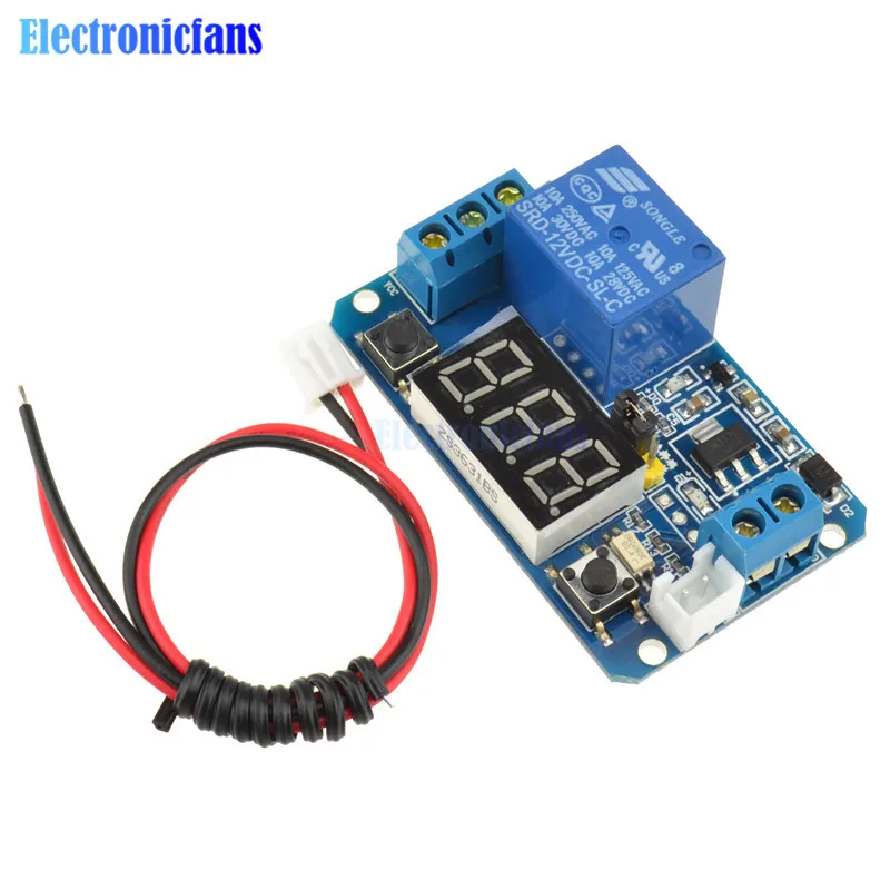 Релейный модуль с цифровым светодиодным дисплеем 12 В 0 999 минут|relay module|module 12vmodule