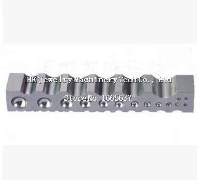 

Steel Channel with 4 sided multipurpose steel dapping block Jewelry Making Tools