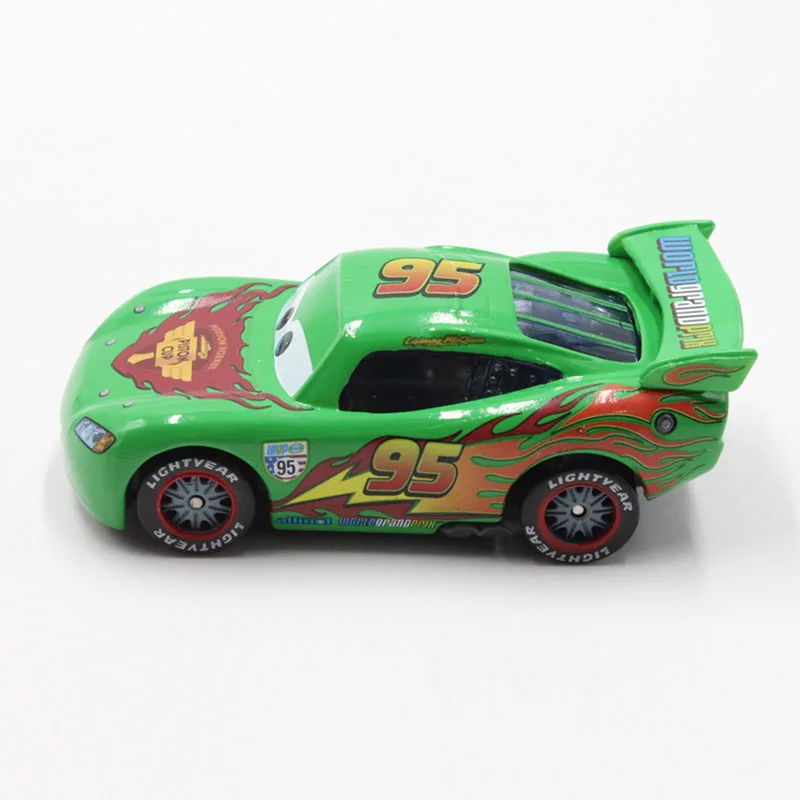 Disney Pixar машинки зеленый поршневые Кубка освещение McQueen литья под давлением Металл