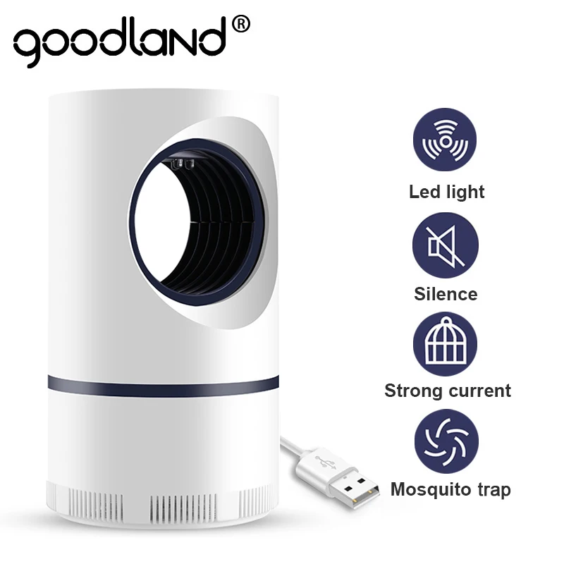 Goodland светодиодный светильник для уничтожения комаров USB антимоскитная ловушка