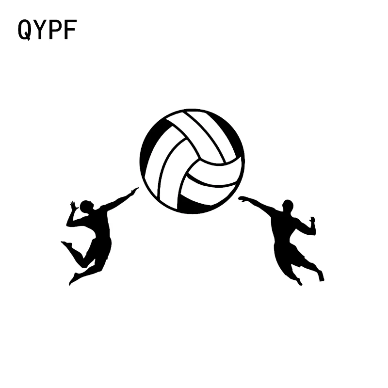 QYPF 15*10 1 см интересные волейбольные автомобильные наклейки аксессуары виниловые