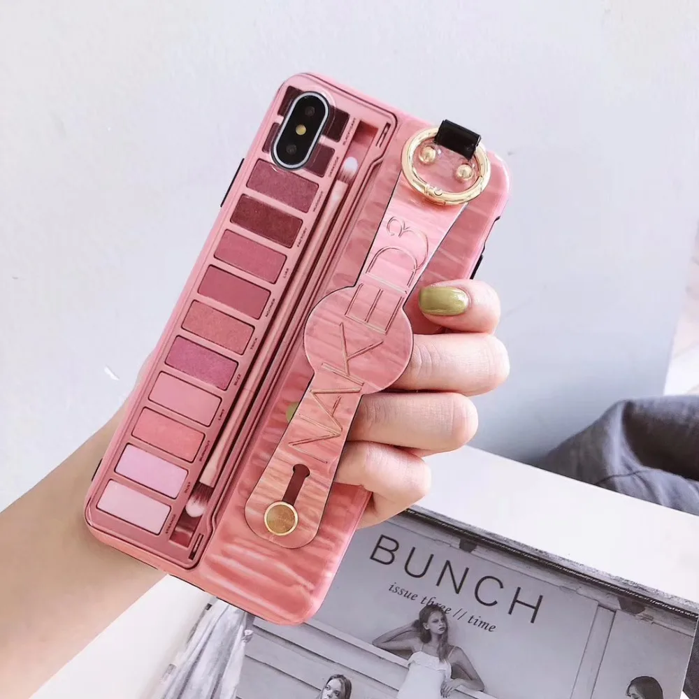 Мягкий силиконовый чехол-браслет для iphone 6 6s 7 8 Plus X Xr Xs Max роскошный модный