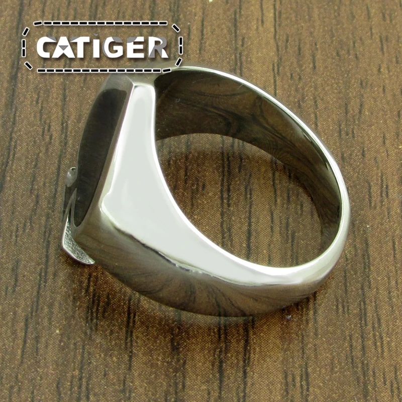 Free Shipping Gothic Spades Lucky Ring For Man And Woman High Quality 316L Stainless Steel Enamel Painting No Fade Jewelry | Украшения и