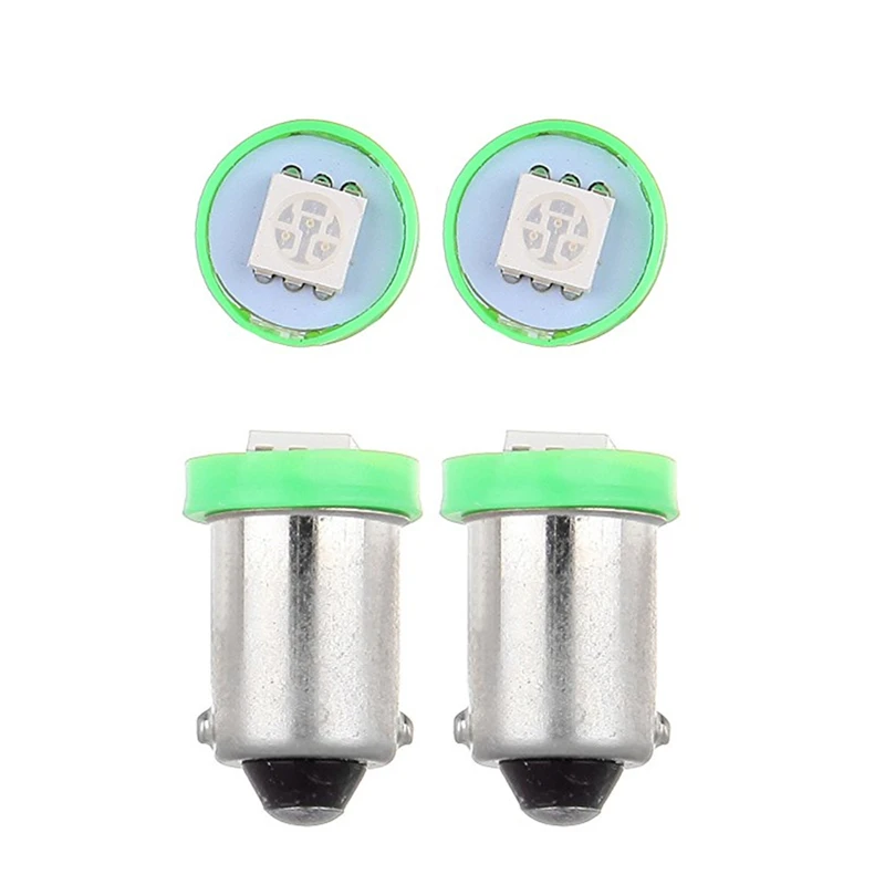 KEUECU 10 шт. зеленая BA9S 5050 1SMD Canbus безошибочная Внутренняя купольная автомобильная