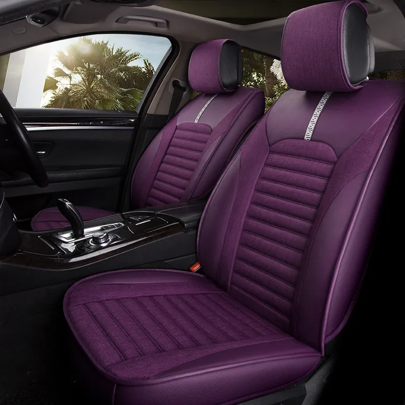 Purple 5 мест четыре сезона универсальный автомобильный чехол для сиденья авто подушка для opel antara astra g h j corsa d Модели Insignia, Meriva mokka vectra b c - Название цвета: Purple