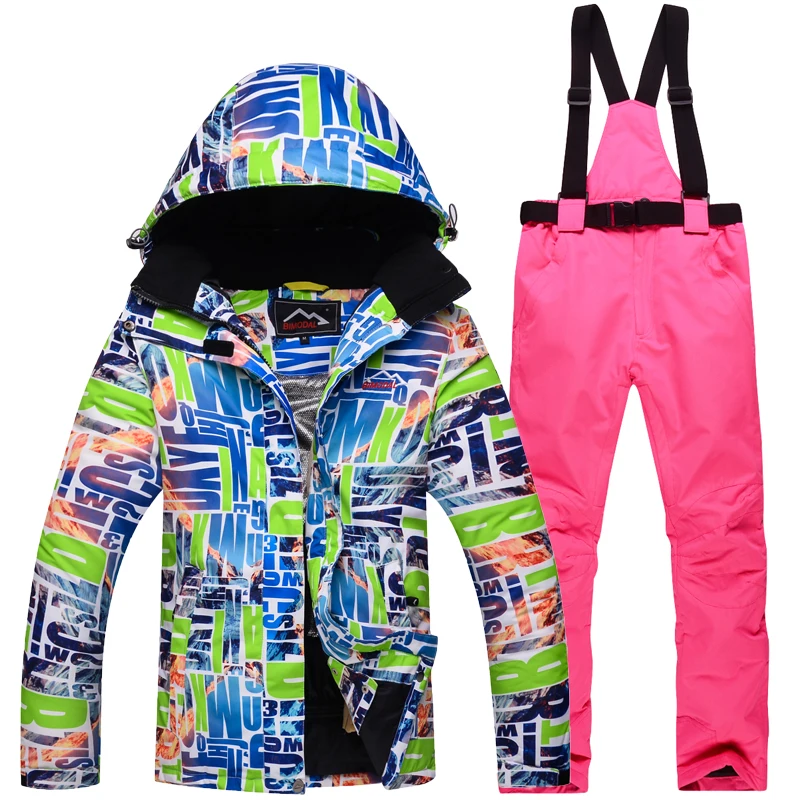 Ski Suit Men And Women Winter Outdoor Wind Waterproof Warm Breathable Jacket + Pants.Free Shipping | Спорт и развлечения