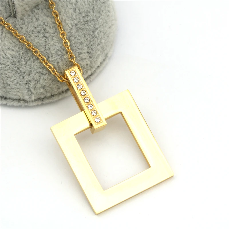 Новые Модные Ювелирные наборы из нержавеющей стали золотого цвета для женщин