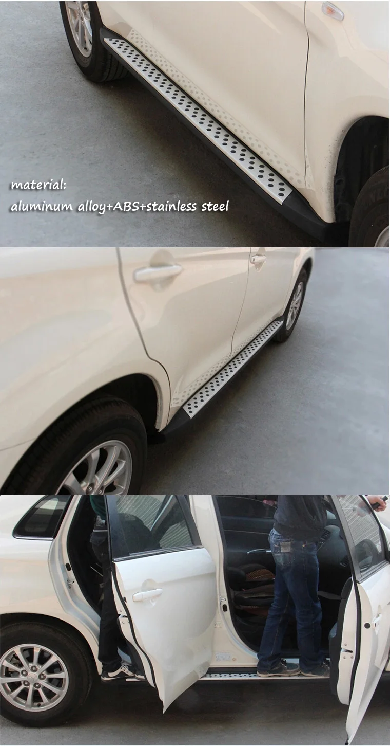 Горячие ходовые боковые ступеньки для Mitsubishi RVR ASX 2011-, "BM" горячая модель, гарантия качества, может выдержать 4 человека