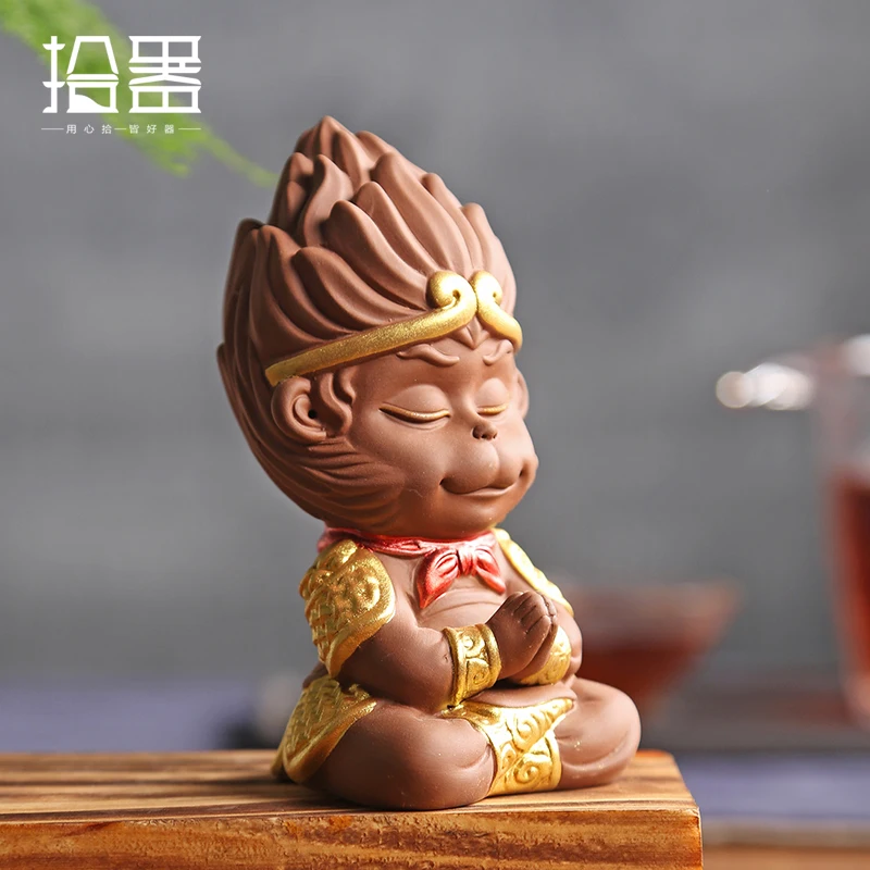 Креативный чайный набор Zen Boutique из фиолетовой глины с изображением короля