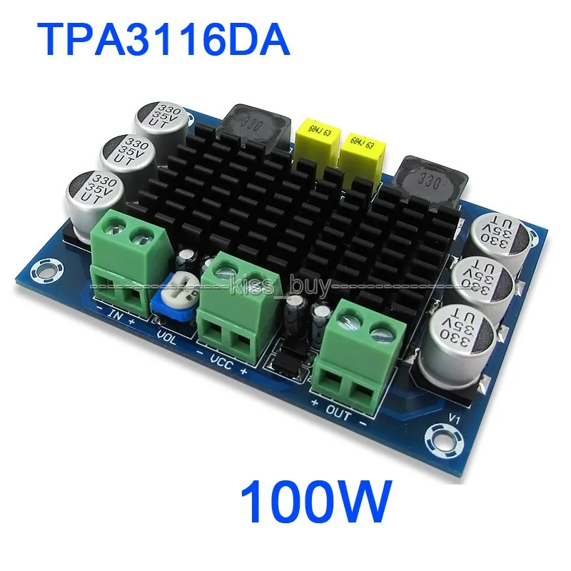 DC 12 V 24 100 W TPA3116DA моно канал Цифровой усилитель звука доска|audio amplifier board|dc dcdigital board |