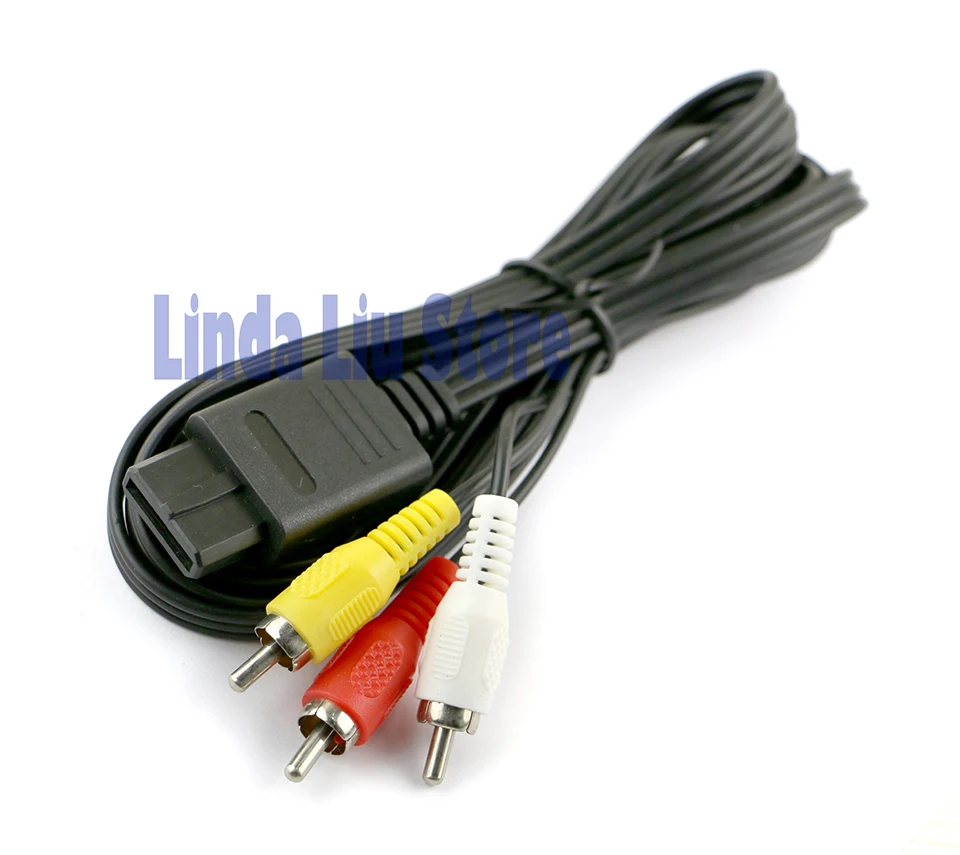 1 8 м 6 футов RCA AV видео ТВ кабель av для N64 игровой куб SFC NGC 10 шт./лот|cable for|cable cordcable for tv