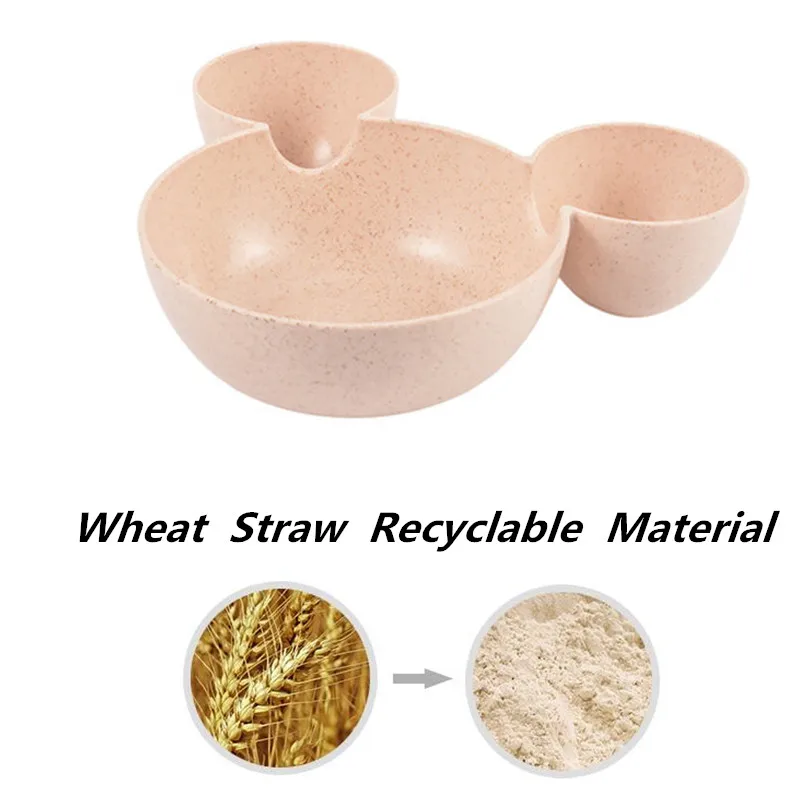 Новый мультфильм кота собаки любимчика кормление чаша ПЭТ Indoor воды Еда Recyclalbe